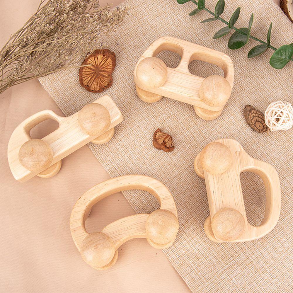 CHOOKEY Xe Đẩy Bằng Gỗ Họa Tiết Hoạt Hình Theo Phương Pháp Montessori