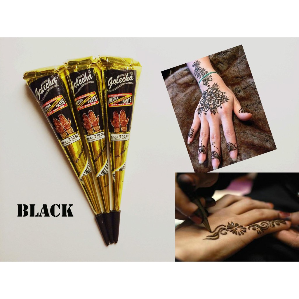 HOT DEAL 1 hộp 12 tuýp henna Ấn Độ giá rẻ