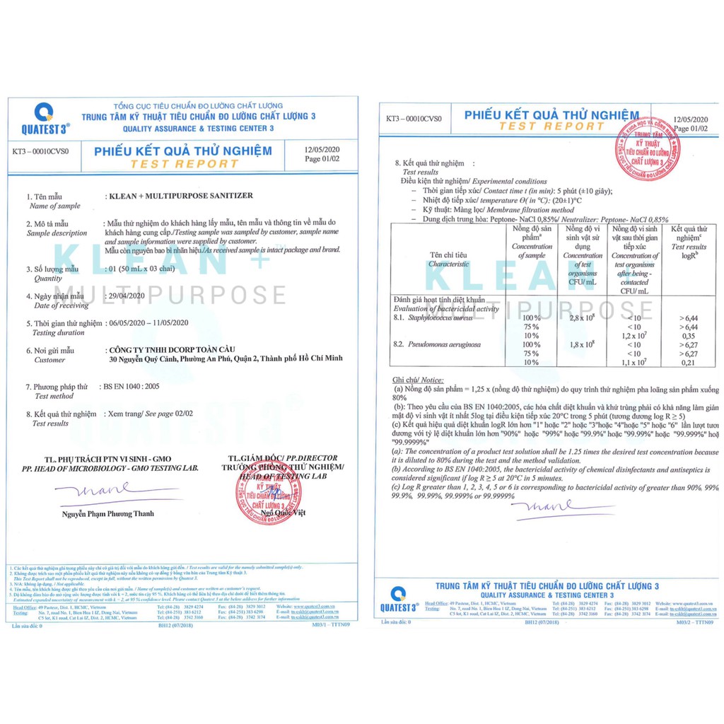 Nước xịt khuẩn đa năng bỏ túi Klean 50ML/KLEAN + HAND MUTIPURPOSE SANITIZER | BigBuy360 - bigbuy360.vn