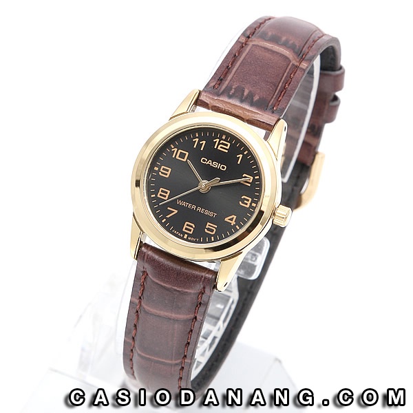 Đồng hồ nữ dây da Casio chính hãng Anh Khuê LTP-V001GL-1BUDF (25mm)