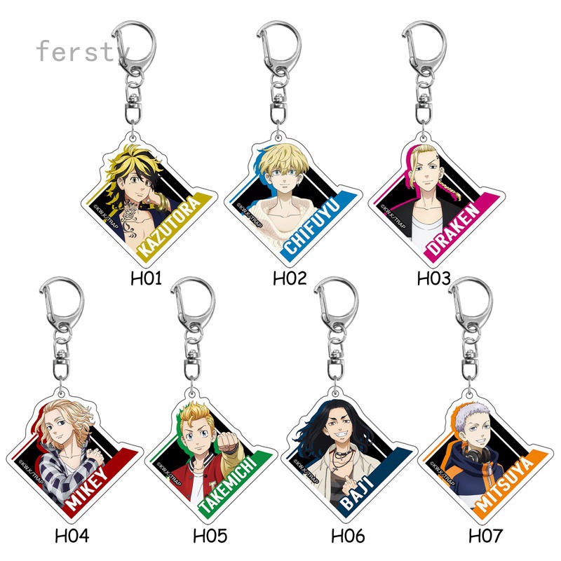 Móc khóa nhựa acrylic hình nhân vật Anime Tokyo Revengers