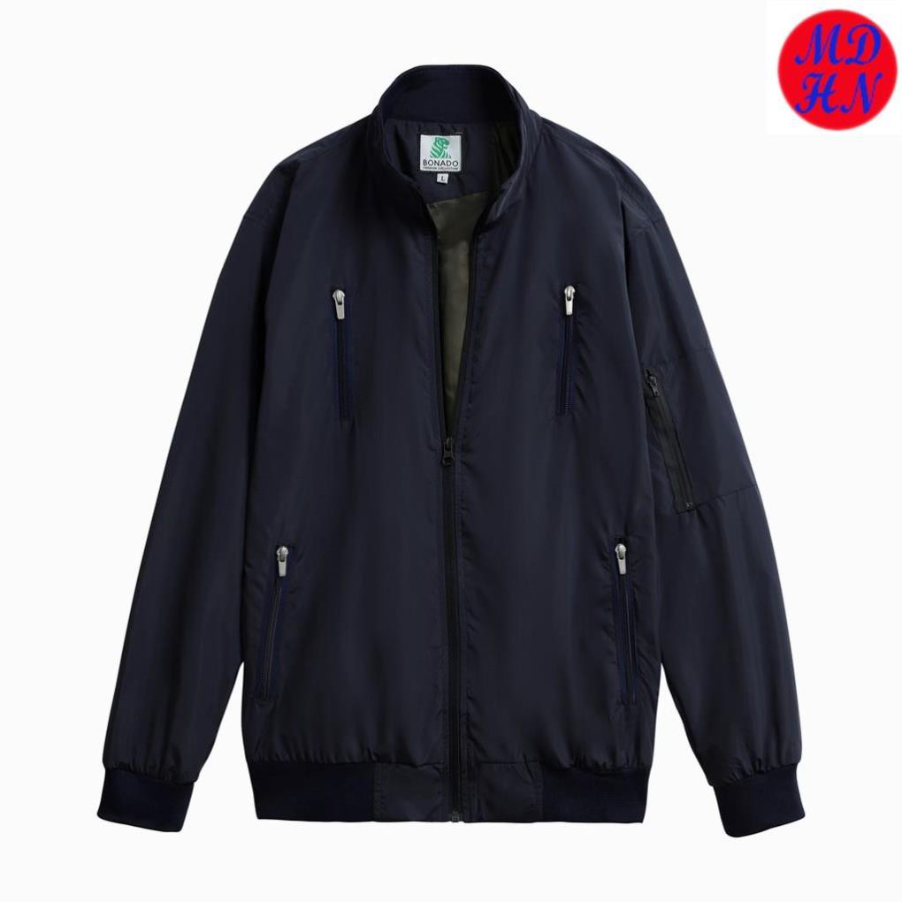 Áo khoác dù Bomber cao cấp phối túi chống nắng chống thấm MDHN AN77 Xanh rêu