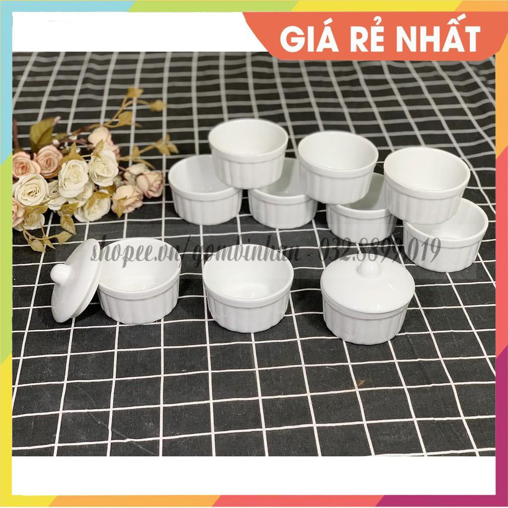 [BẢO HÀNH MUA 10 TẶNG 1] CỐC GỐM SỨ LÀM CARAMEN / SỮA CHUA / CHƯNG YÊN / BÁNH FLAN ĐẸP NHẤT