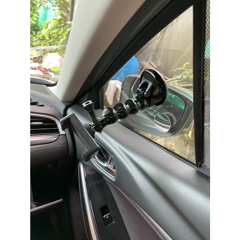 Giá Đỡ Điện Thoại Trên Ô Tô Gắn GOPRO Có Giác Hút Quay Video, Xem Maps - Giá đỡ điện thoại chân hít 360 chắc chắn