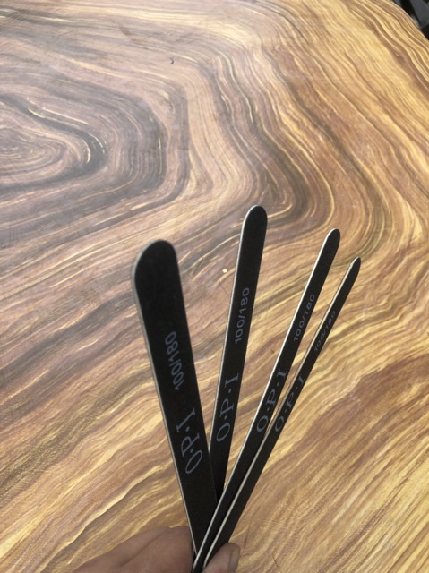 Dũa móng opi 100/180 loại mỏng màu đen dũa nail