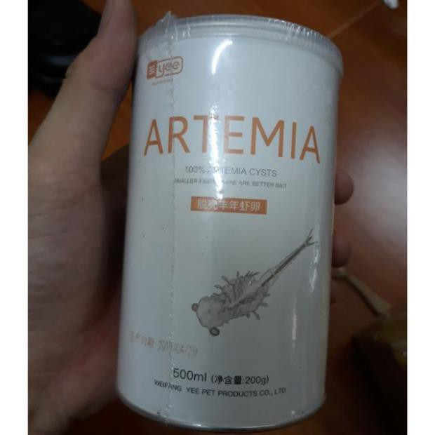 ARTEMIA SẤY KHÔ HỘP 50G LẤY TỪ HỘP TO- THỨC ĂN CÁ BẢY MÀU