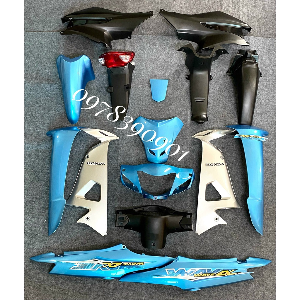 BỘ VỎ NHỰA Wave S100 -Wave Rs-Wave Anpha 50cc-100cc Siêu Đẹp