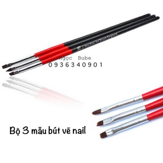 Set cọ 3 mẫu - SALE ĐỒ NAIL