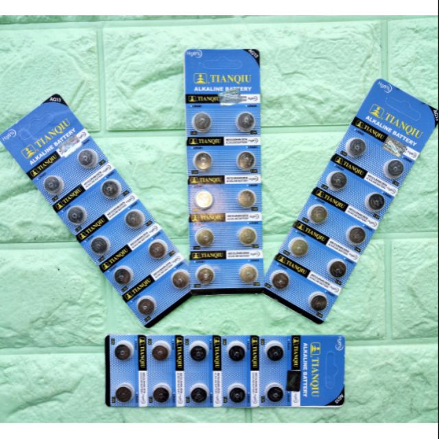 Vỉ 10 pin tròn AA 1,5V LR44H