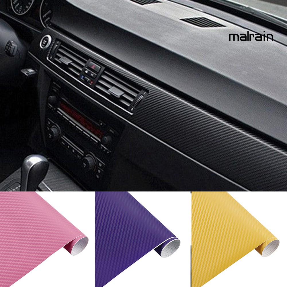 【VIP】3D Carbon Fiber Car Vehicle Body Change Color Interior Decoration Film Sticker