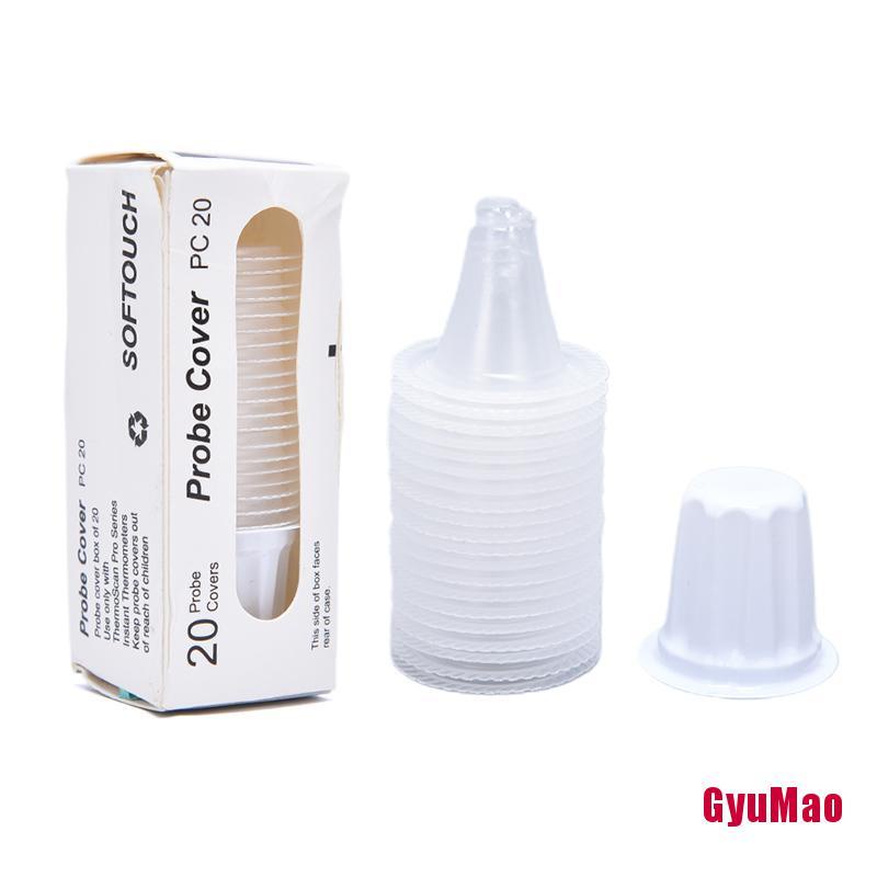 Set 20 Vỏ Bọc Đầu Dò Ống Kính Nhiệt Kế Tai rx1GUMO Cho Braun Thermoscan