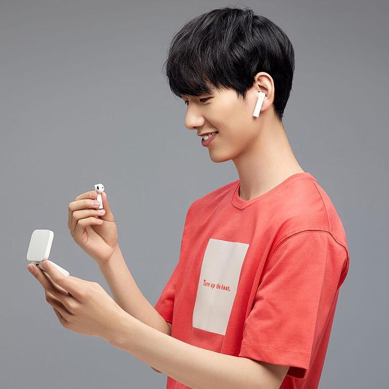 Tai nghe bluetooth Xiaomi Earphones 2 Basic thể thao chạy hai tai Nút thế hệ mới 2022