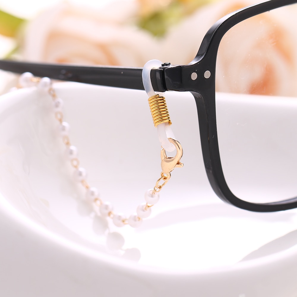 Dây Đeo Mắt Kính Đính Ngọc Trai Thời Trang Dành Cho Nữ