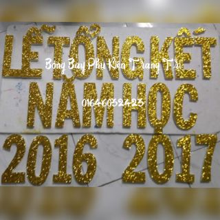 Chữ xốp trang trí