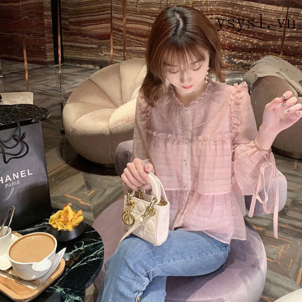 Áo Sơ Mi Tay Dài Dáng Rộng Phong Cách Phương Tây Thời Trang Mùa Xuân Phong Cách Hàn Quốc 2022