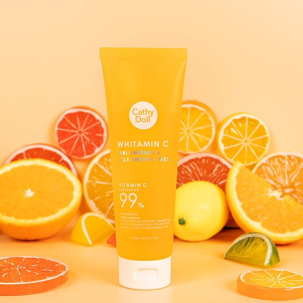 Sữa rửa mặt Cathy Doll Whitamin C Brightening Cleansing Gel 120ml