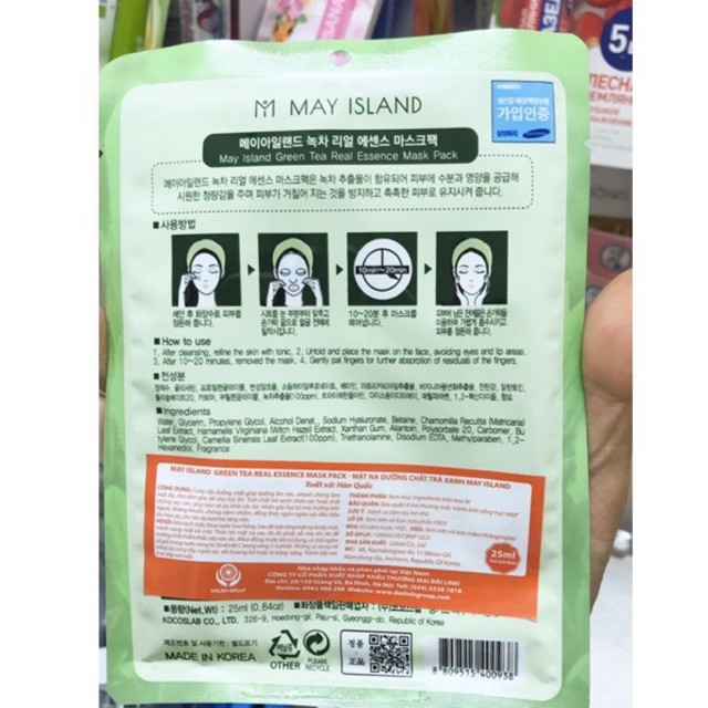 Mặt nạ dưỡng chất Vitamin May Island 25ml Hàn Quốc
