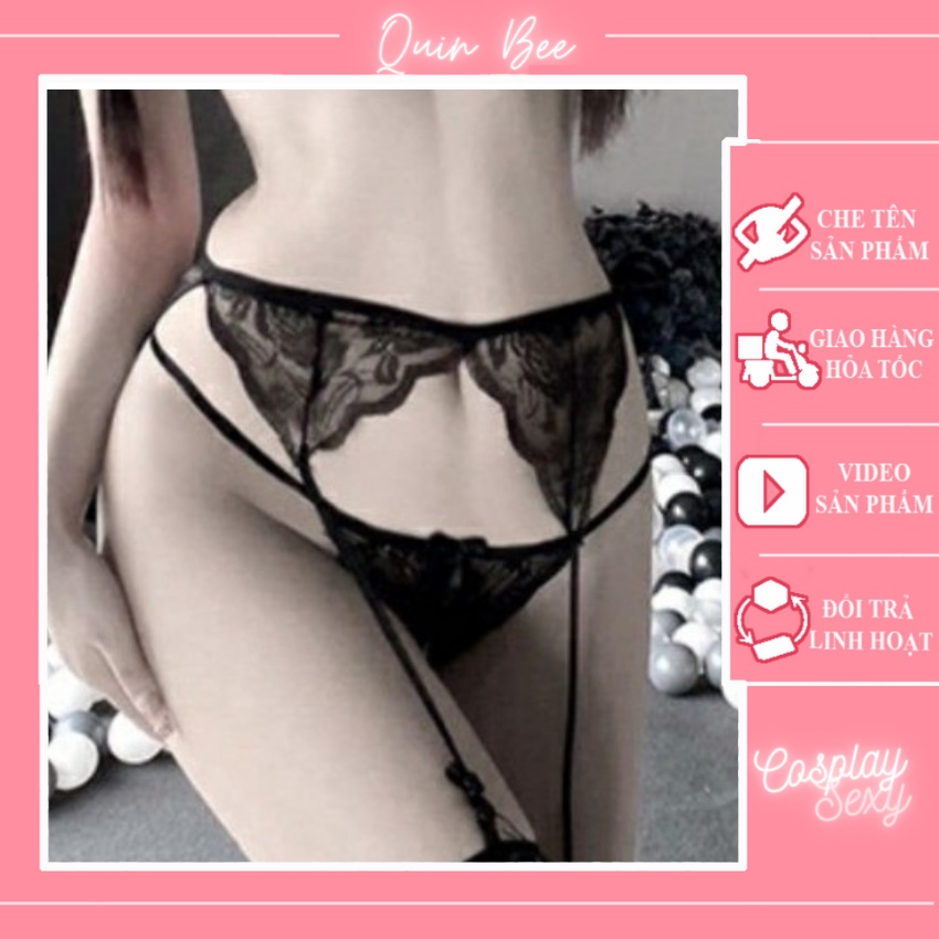 Kẹp Tất Đùi Ren Gợi Cảm - Phụ Kiện Giữ Tất Chống Tụt Cho Tất/ Vớ Ống Loại Mỏng - Mã KT2501 - - Hà Nội - QUIN BEE