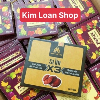 Giảm Cân Đông Y Mộc Linh Slim X3 - Tặng 1 hộp detox ban đêm Mẫu Mới