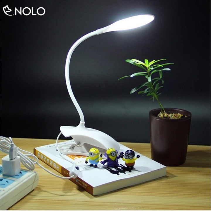 Đèn Để Bàn Kẹp Bàn Chống Cận Model MH007 Chip Led Chống Cận Thân Dẻo Xoay 360 Độ Dùng Nguồn USB