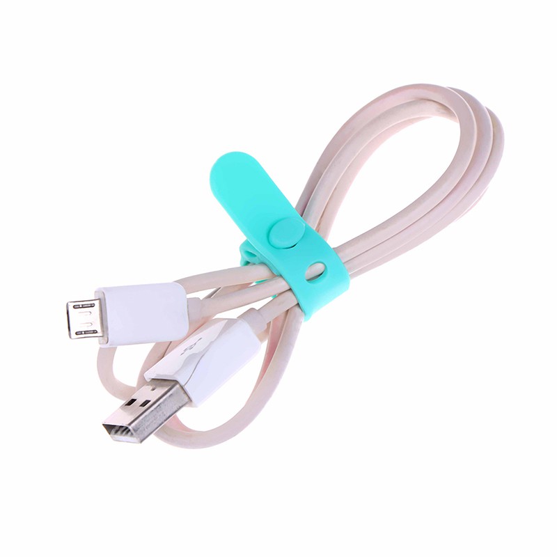 Set 2 Dụng Cụ Cố Định Dây Cáp Bằng Silicone Tiện Lợi