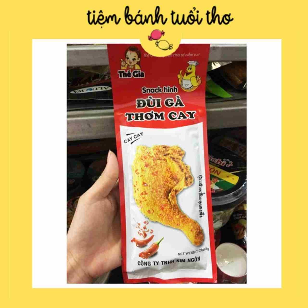 Snack hình Đùi Gà Tê Cay - Ăn Vặt Trung Quốc - Tiệm Bánh Tuổi Thơ