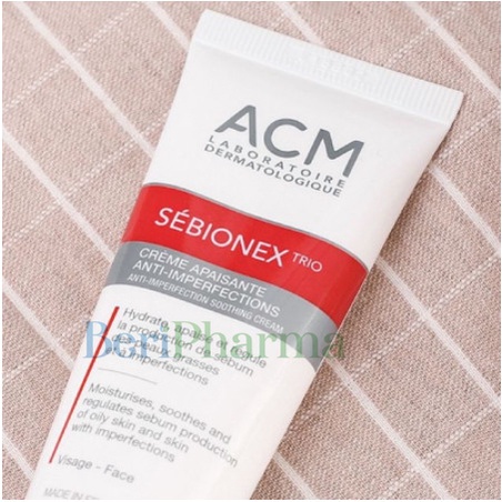 ACM Kem dưỡng ẩm, giảm mụn, mờ vết thâm Sebionex Trio Anti-Imperfection Soothing Cream 40ml