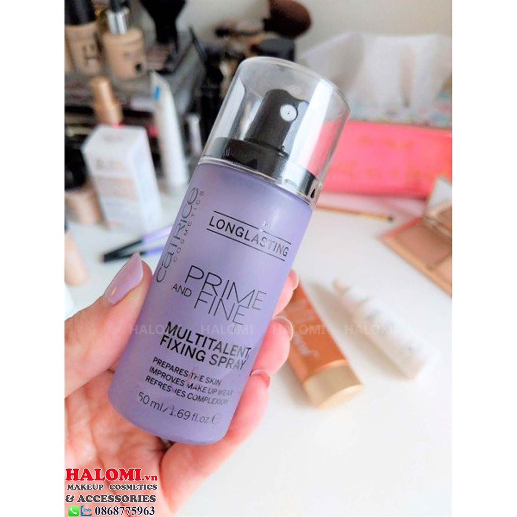 Xịt Khoáng Khóa Nền Catrice Prime And Fine Multitalent Fixing Spray