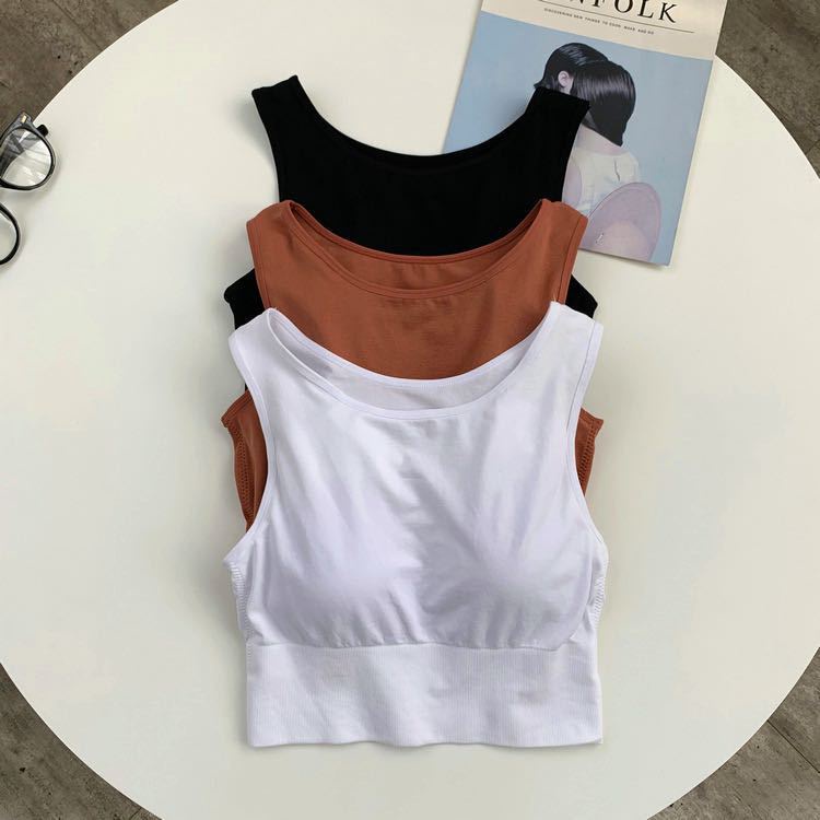 Áo Ngực Thể Thao Không Gọng Nâng Ngực Không Đường May Chống Lộ Viền May Thoáng Khí Cho Nữ