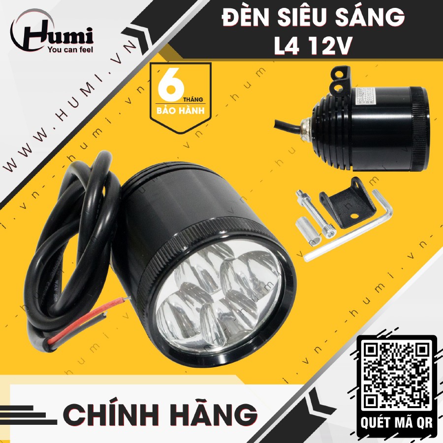 Đèn Led Trợ Sáng L4 Cao Cấp 12V CAO CẤP [ GIÁ RẺ]