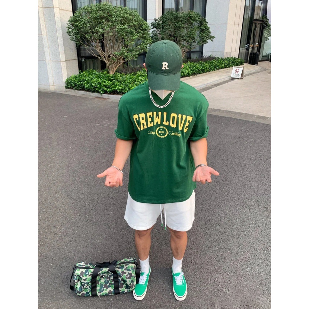 Áo thun Xanh lá CrewLove ver1 - Phông vải cotton cao cấp nam nữ unisex