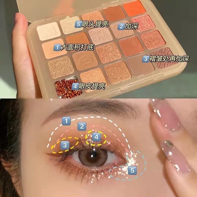 Bảng mắt 20 ô MGL Siêu xinh bám màu lâu trôi