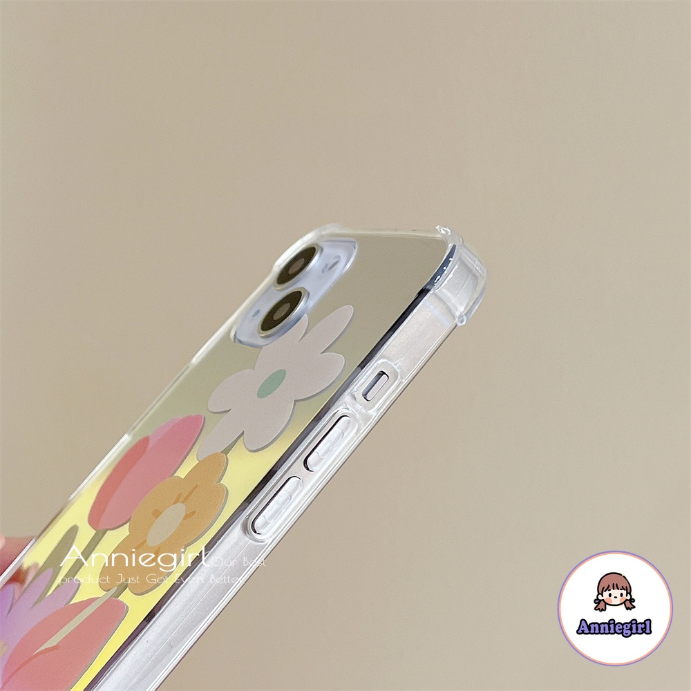 Ốp Điện Thoại TPU Mềm Có Gương Trang Điểm Hình Hoa Thời Trang Cho IPhone 13 12 11 Pro Max X XS XR 8 7 Plus