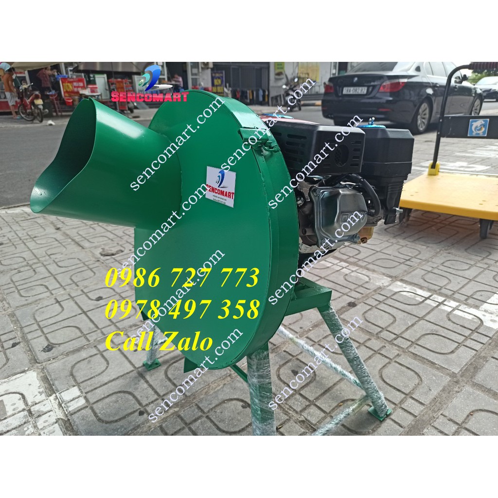 Máy băm chuối nhuyễn mịn, băm cỏ, rau bèo chạy xăng 5,5HP tại Lâm Đồng, Gia Lai
