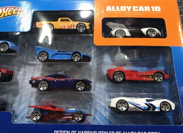 Bộ xe sắt HotWheel 10 cái