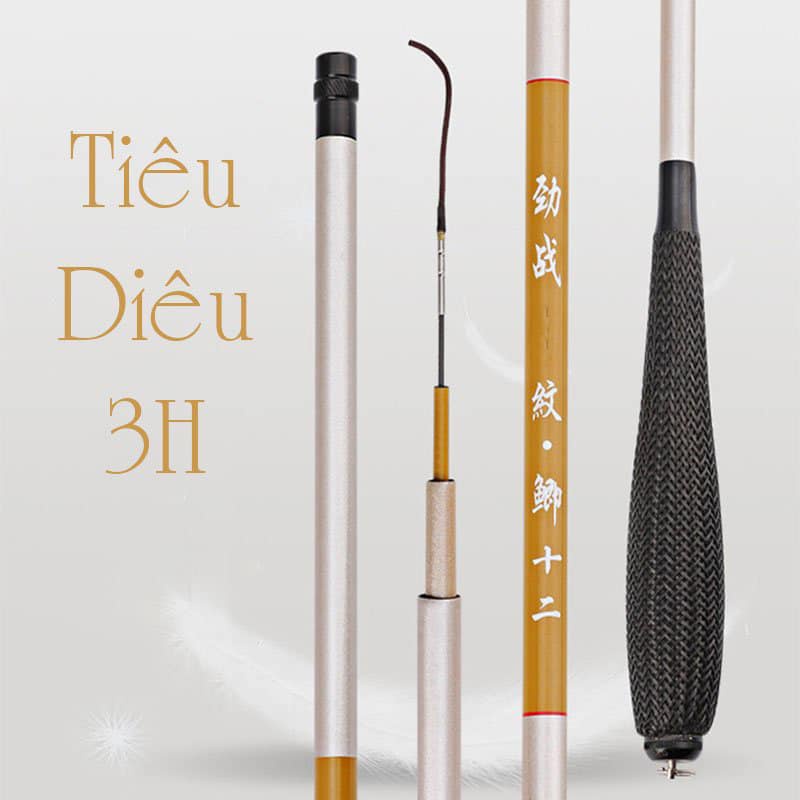 Cần câu tay Tiêu Diêu 3H siêu dẻo gẩy rô, diếc, tôm cao cấp