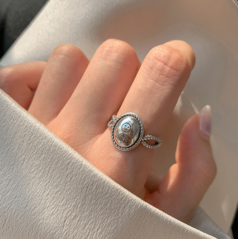 Nhẫn Kim Loại Thiết Kế Độc Đáo Phong Cách Hip-Hop