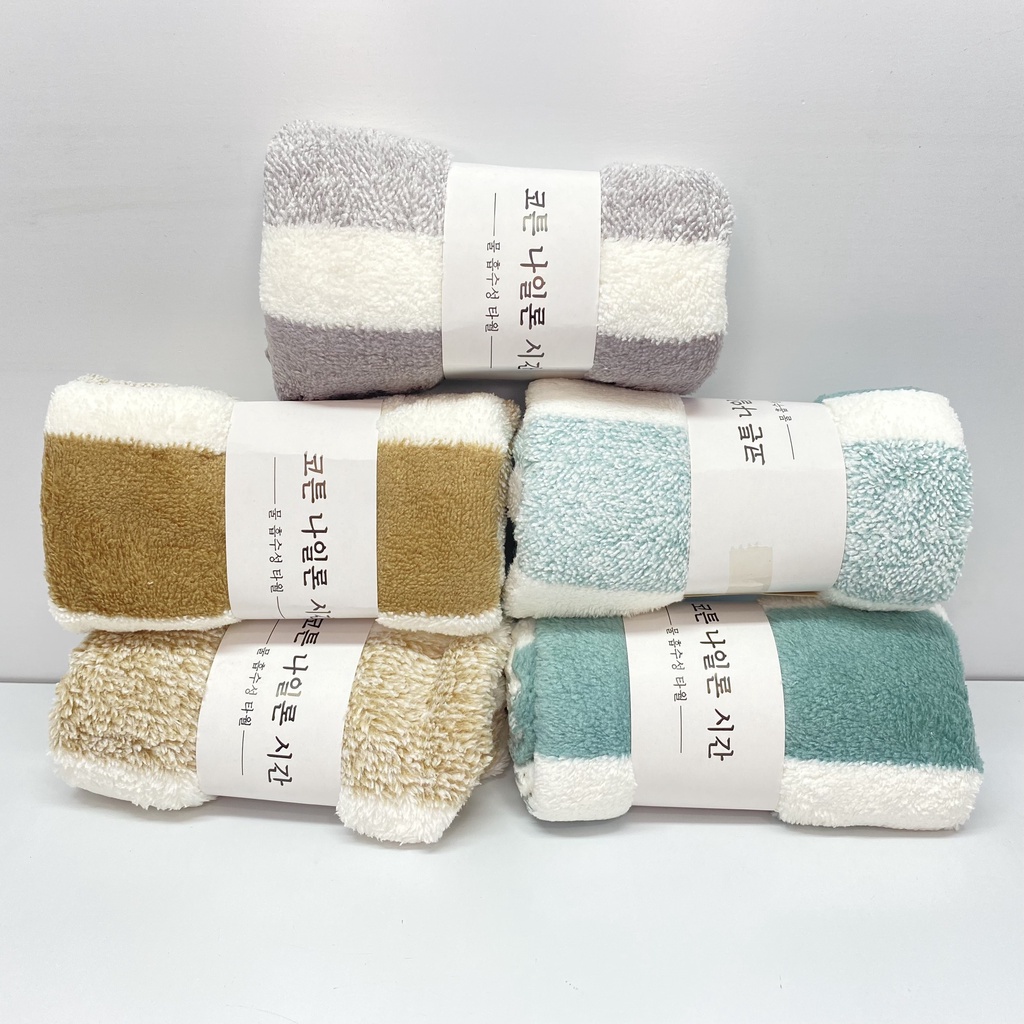 Combo 5 khăn lau lông cừu siêu mềm, không hại sơn xe, siêu thấm hút nước kích thước 30x50cm