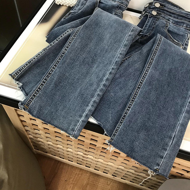 Quần Jeans Cạp Cao Màu Xanh Nhạt 0.42kg K # 10 | BigBuy360 - bigbuy360.vn