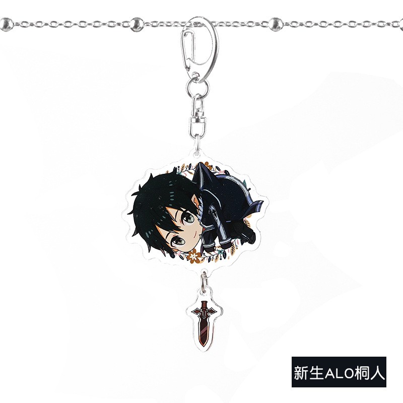 Móc khoá Mica anime Sword art Online - SAO (Loại Treo nhân vật ) - Nhựa Cứng Acrylic In 2 mặt sắc nét ( ảnh thật )