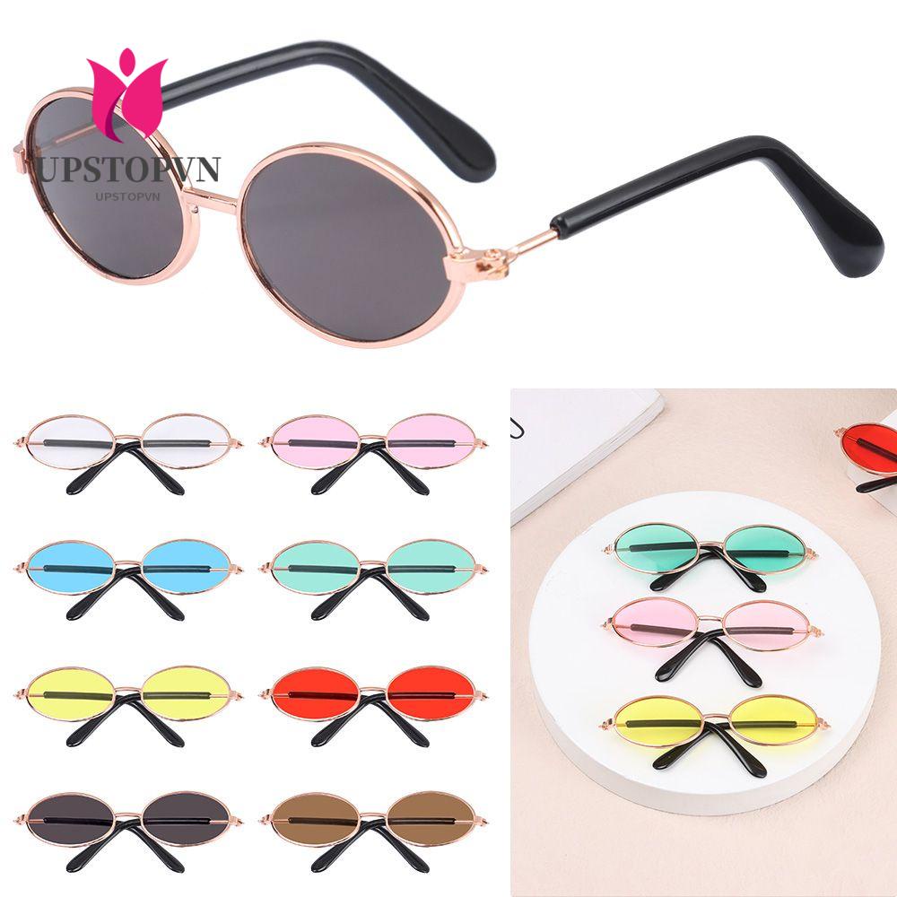 UPSTOP 9.5cm Metal Round Frame Glasses For Blythe Dolls Plush Doll Glasses Accessory
