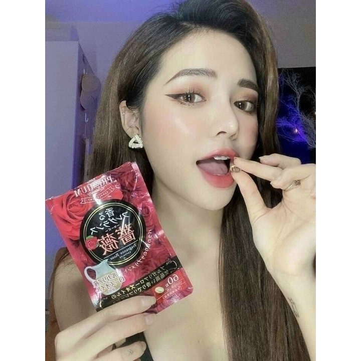 Viên Uống Thơm Cơ Thể Premium Infinity Fragrance Rose 60 Viên Nhật Bản