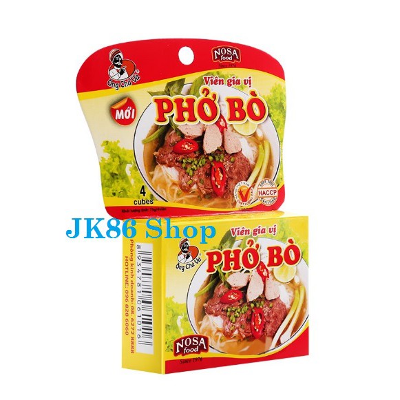 12 viên gia vị phở bò Nosa food