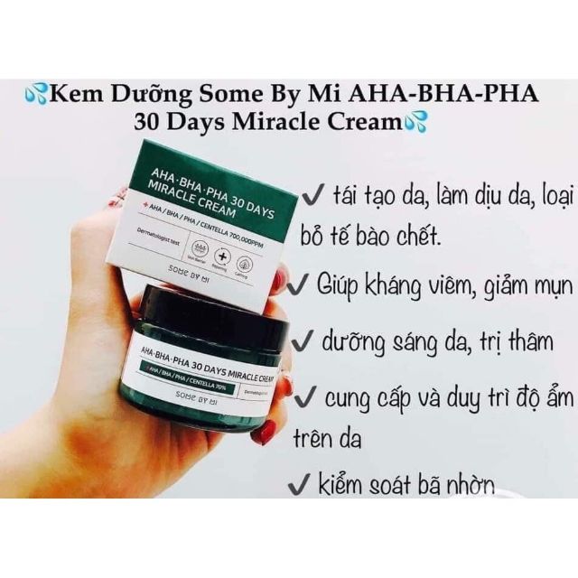 Kem dưỡng da ngừa mụn AHA.BHA.PHA 30 Days Miracle Cream.