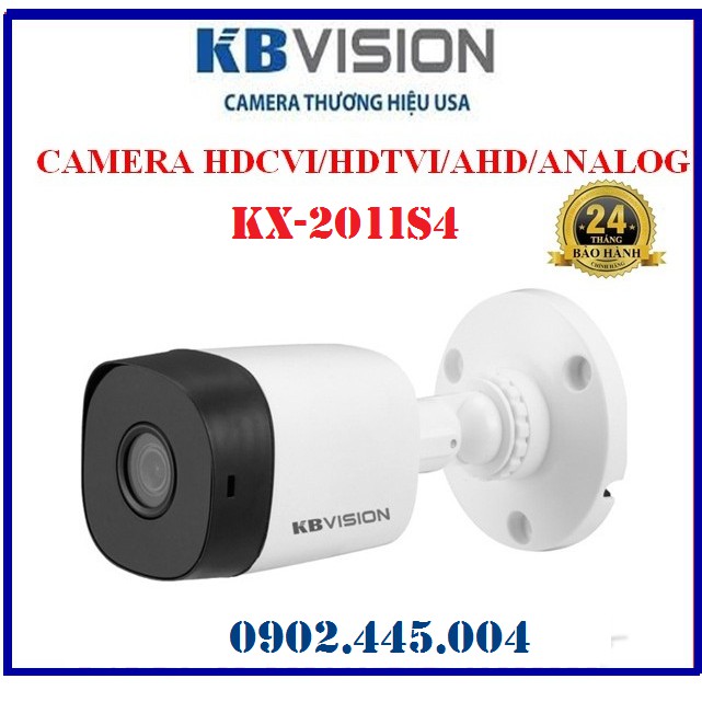 Trọn bộ 2 Camera Kbvision KX-2011S4 ( 2.0MP )