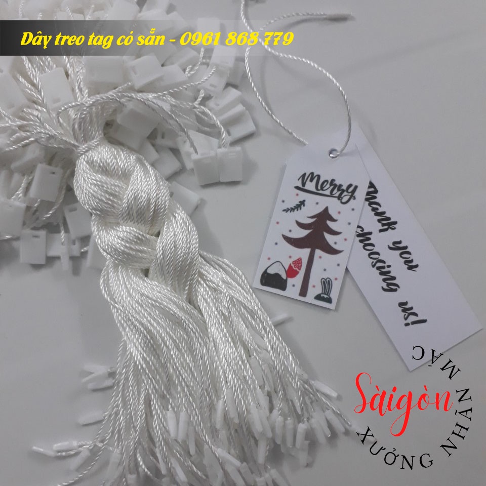 Dây treo tag mác quần áo , dây dù nhãn, thẻ bài /dây treo nhãn mác quần áo thời trang