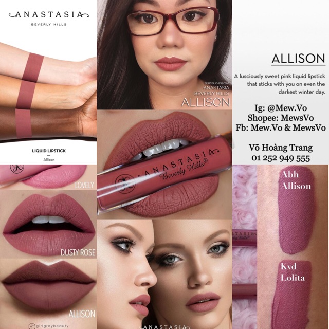 Son kem lỳ Anastasia Beverly Hills (matte liquid lipstick)