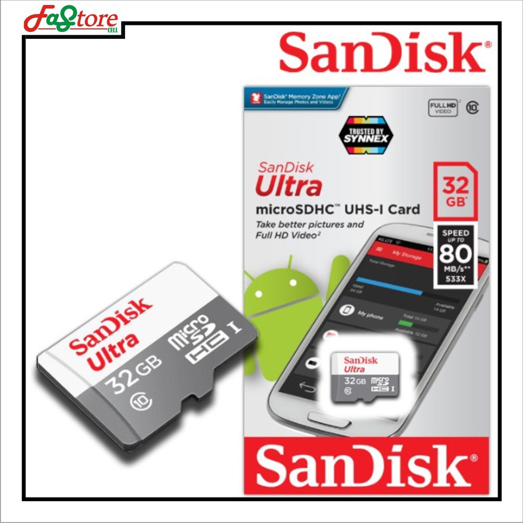 Thẻ Nhớ Sandisk 8gb 16gb 32gb2 Ultra Class10 Micro Sd 100mbps- White | BigBuy360 - bigbuy360.vn