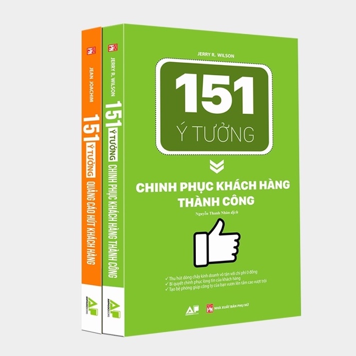 Sách - Combo151 Ý Tưởng Quảng Cáo Hút Khách Hàng + 151 Ý Tưởng Chinh Phục Khách Hàng