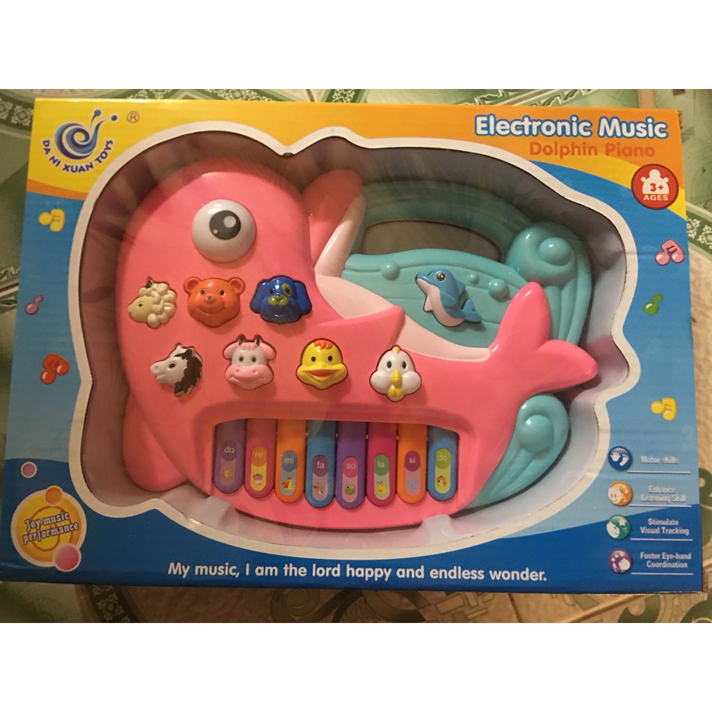 Đàn Piano hình con cua, cá heo, voi, bò, ngựa... cực đẹp cho các bé